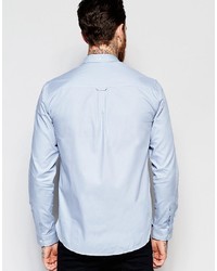 Мужская голубая классическая рубашка от Lyle & Scott