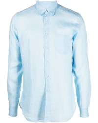 Мужская голубая классическая рубашка от PENINSULA SWIMWEA