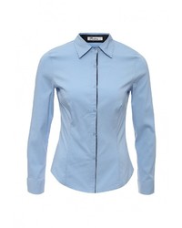 Женская голубая классическая рубашка от Pinkline