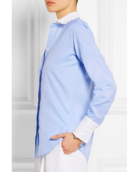 Женская голубая классическая рубашка от Valentino