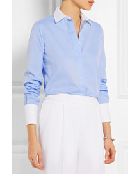 Женская голубая классическая рубашка от Valentino