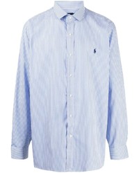 Мужская голубая классическая рубашка от Polo Ralph Lauren
