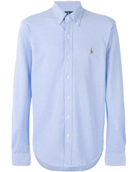 Мужская голубая классическая рубашка от Polo Ralph Lauren