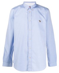 Мужская голубая классическая рубашка от PS Paul Smith