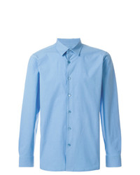 Мужская голубая классическая рубашка от Raf Simons