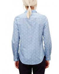 Женская голубая классическая рубашка от s.Oliver