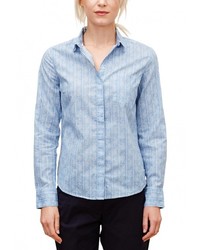 Женская голубая классическая рубашка от s.Oliver