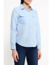 Женская голубая классическая рубашка от Sela