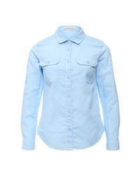 Женская голубая классическая рубашка от Sela