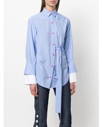 Женская голубая классическая рубашка от Eudon Choi
