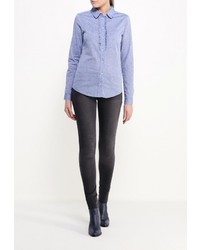 Женская голубая классическая рубашка от SPRINGFIELD