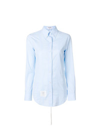Женская голубая классическая рубашка от Thom Browne