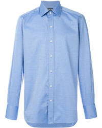 Мужская голубая классическая рубашка от Tom Ford
