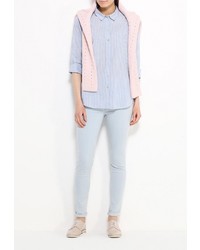 Женская голубая классическая рубашка от Tom Tailor