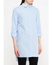 Женская голубая классическая рубашка от Vila