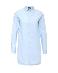 Женская голубая классическая рубашка от Vila