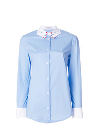 Женская голубая классическая рубашка от Vivetta