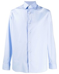 Мужская голубая классическая рубашка от Z Zegna