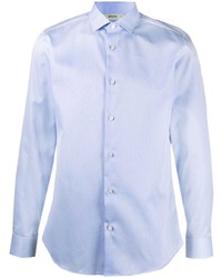 Мужская голубая классическая рубашка от Z Zegna