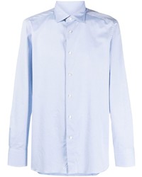 Мужская голубая классическая рубашка от Zegna