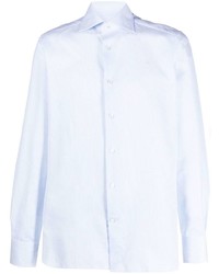 Мужская голубая классическая рубашка от Zegna
