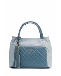 Голубая кожаная большая сумка от Artio Nardini
