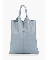 Голубая кожаная большая сумка от Fiato