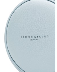 Голубая кожаная сумка-мешок от Simon Miller