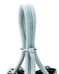 Голубая кожаная сумка-мешок от Alexander Wang