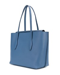 Голубая кожаная сумка-саквояж от Tod's