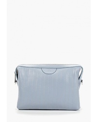 Голубая кожаная сумка через плечо от E.G.M