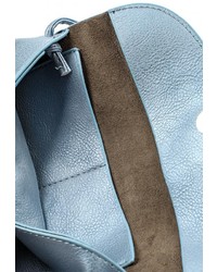 Голубая кожаная сумка через плечо от Kawaii Factory