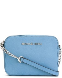 Голубая кожаная сумка через плечо от MICHAEL Michael Kors