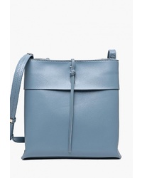 Голубая кожаная сумка через плечо от Mironpan