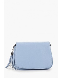 Голубая кожаная сумка через плечо от Ors Oro