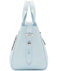 Женская голубая кожаная сумка от Kenzo