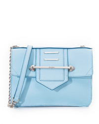 Женская голубая кожаная сумка от Botkier