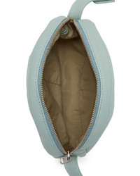 Женская голубая кожаная сумка от Baggu