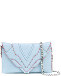 Женская голубая кожаная сумка от Elena Ghisellini