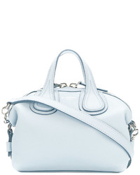 Женская голубая кожаная сумка от Givenchy