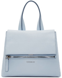 Женская голубая кожаная сумка от Givenchy