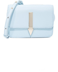 Женская голубая кожаная сумка от Karen Walker