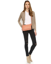 Женская голубая кожаная сумка от See by Chloe