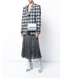 Женская голубая кожаная сумка от Givenchy