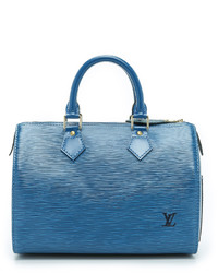 Женская голубая кожаная сумка от Louis Vuitton
