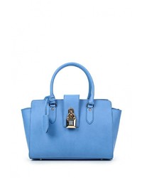 Женская голубая кожаная сумка от Patrizia Pepe