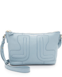 Женская голубая кожаная сумка от See by Chloe