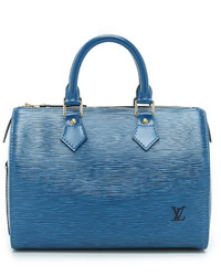 Женская голубая кожаная сумка от Louis Vuitton