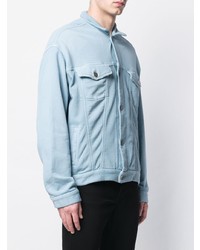 Мужская голубая куртка-рубашка от Laneus