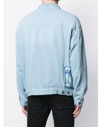 Мужская голубая куртка-рубашка от Laneus